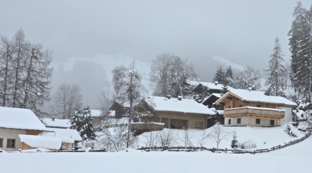 Chalets tijdens een wintersportvakantie